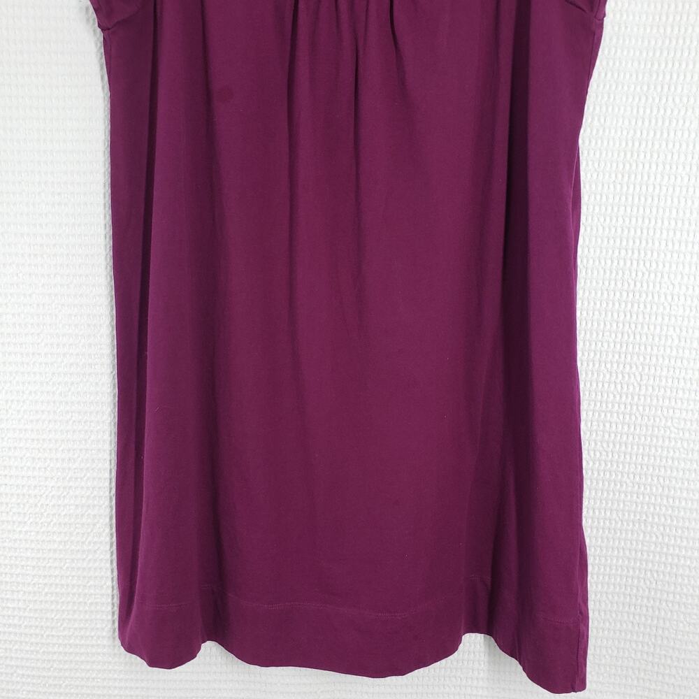 Vintage Fashion Bug Tank Dress Womens 1X Purple Sleeveless Summer Casual Cotton - Picture 14 of 16